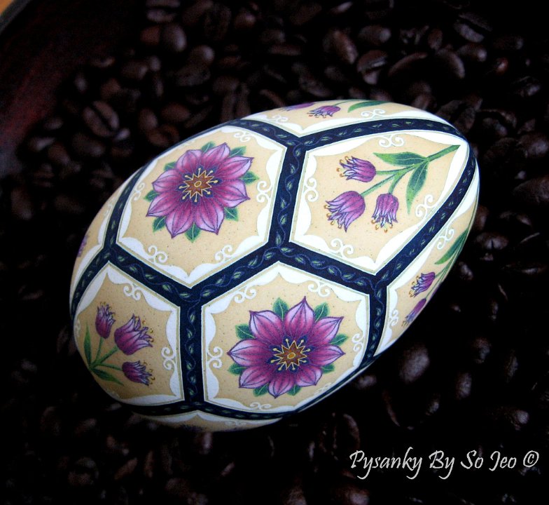 Victorian Garden Ukrainian Easter Egg Pysanky By So Jeo